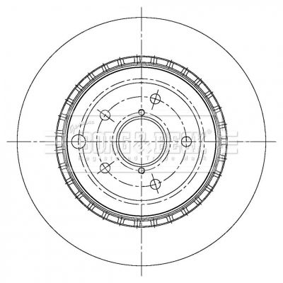 BORG & BECK Тормозной диск BBD5378